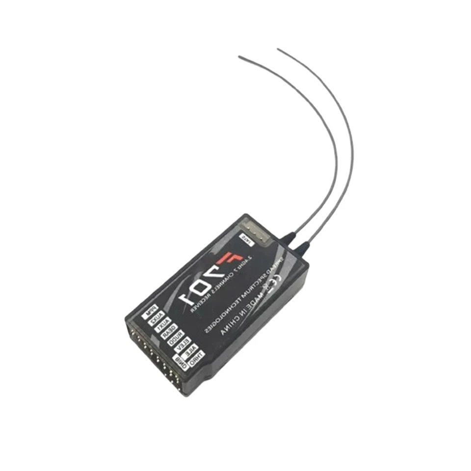 F701 7CH Channels 2.4GHz 7 Receiver For DX8 DX7 JR RC DSMX TRansmitter - Image 1 of 4