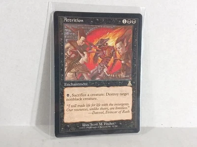 Attrition Urza's Destiny Regular Rare Black Enchantman MTG Magic the Gathering - Image 1 of 2