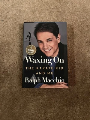 Ralph Macchio Autographed Book Waxing On The Karate Kid and Me