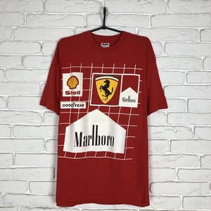 Marlboro Ferrari F1 Formula 1 90’s Vintage Tee T Shirt Size XL men’s - Picture 1 of 10