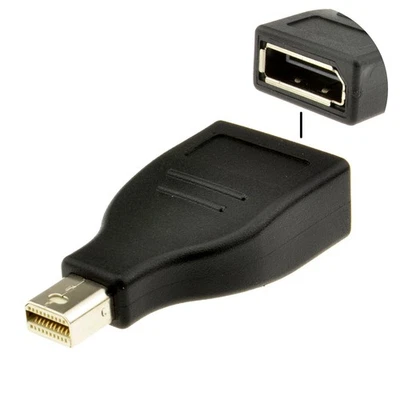 Mini Displayport Stecker Zu Displayport Buchse Konverter Adapter 008707 - Bild 1 von 4