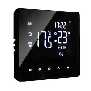 Smart Scene Wifi Przełącznik ścienny Dotykowy termostat Wyświetlacz D1P0 - Zdjęcie 1 z 20