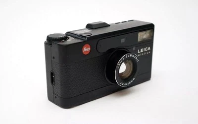 Leica Minilux 35mm Film Camera Black Summarit 40mm f2.4 Lens – RARE – Minty! Foto 1 de 4