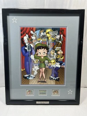 Litografía y estampillas conmemorativas 1996 Betty Boop "Saluting the Trops" Foto 1 de 4
