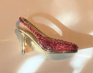 Tiny "Jeweled" Shoe ~ "Red" ~ Approx. 2 5/8" X 1" X 1 5/8" ~ 2.25 oz. ~ Cute - Picture 1 of 9