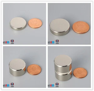 N52 MultipleSize 7/8"dia 22mm Rare Earth Crafts Arts Neodymium Disc tool Magnets - Picture 1 of 4