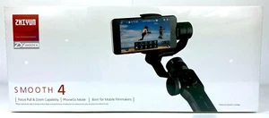 NEW - Zhiyun Smooth 4 3-Axis Handheld Gimbal Smartphone Stabilizer (Black) - Picture 1 of 2