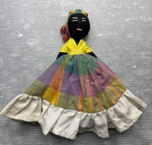 Jamaican handmade cloth 8” TOPSY TURVY DOLL - Picture 1 of 13