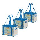Earthwise Reusable Shopping Box Grocery Bags  ( Set of 3 )