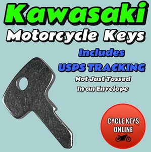 Kawasaki motorcycle keys S1 S2 H1 H2 KH500 Cut by Code to key codes 265-279 - Picture 1 of 6