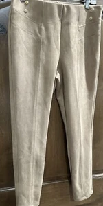 Marc New York Andrew Marc Womens Faux Suede Brown Pants/Legging Size M - Picture 1 of 7
