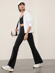 Athleta XST Extra Small Tall Black Ultra High Rise Elation Flare Pant NEW 981683 - Picture 1 of 6