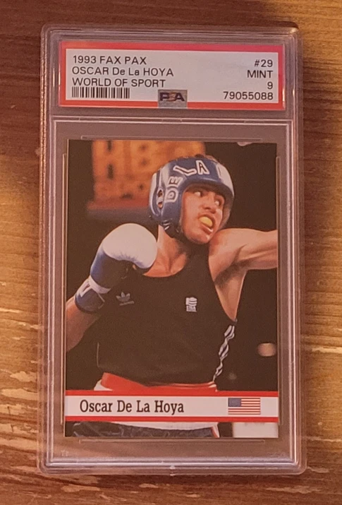 1993 Fax Pax World of Sport #29 Oscar De La Hoya PSA 9 Boxing (B) - Image 1 of 1