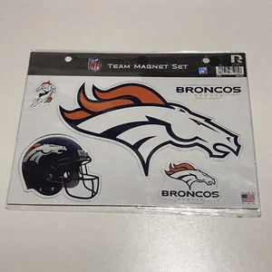 Hoja de troquelado múltiple de los imanes de equipo Denver Broncos (5) de la NFL fútbol americano en casa automático - Imagen 1 de 6