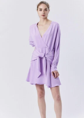 Vestido envolvente de seda TIBI púrpura talla 6. $998 Foto 1 de 4