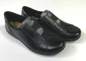 Earth Origins Women's Rapid Toma Black Leather Loafer Flats Size 7 NWOB - Picture 1 of 8