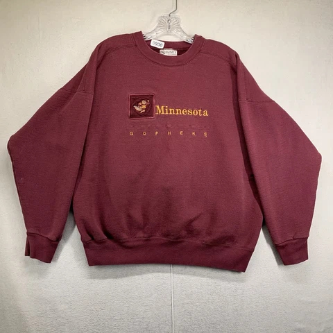 Vintage Embroidered Minnesota Gophers Sweatshirt Made In USA SIGNET SPORTSWEAR Cover