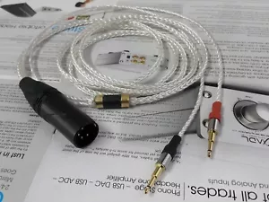 4 Pin XLR 2,5 mm Stecker OCC Silber Kabel für Oppo PM-2 HD700 MDR-Z1R Z7 JVC SW02 - Bild 1 von 5