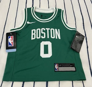 Nike Boston Celtics Jayson Tatum #0 TODDLER Size 3T Green Swingman Jersey NWT - Picture 1 of 5