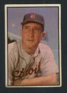 1953 Bowman Color #132 Fred Hutchinson GVG Tigers 88412 