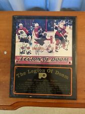 1995 Philadelphia Flyers Legion Of Doom Autograph Plague & Numbered 12"x 15"