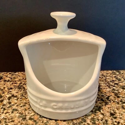 Soporte para vasija de sal Le Creuset blanco 10 oz 0,3 L gres Foto 1 de 3