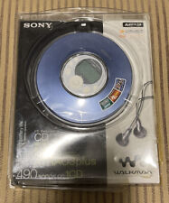 新品 ソニー ウォークマン CDプレーヤー ポータブル MP3 Atrac3plus ブルー D-NE319 レア