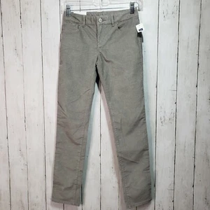 NWT Gap Kids Super Skinny Gray Metallic Corduroy Pants Adjustable Waist Size 12 - Picture 1 of 8
