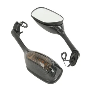Rearview Mirrors With Turn Signals LED Fit For Suzuki GSXR600 GSXR750 GSXR1000 - Picture 1 of 12
