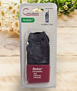 Custodia vintage in pelle per Nokia 3285,5100,6100 flip con clip da cintura 11915CW - Foto 1 di 8
