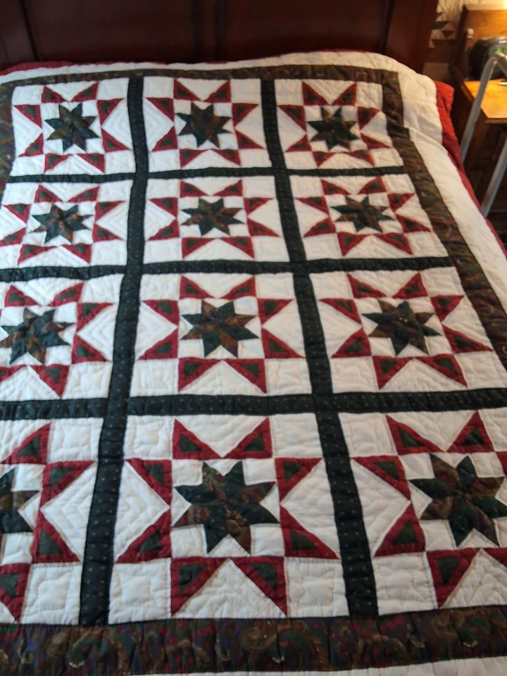 Nuevo Edredón Estrella En Una Estrella Nunca Usado 69" × 86" Algodón Foto 1 de 4