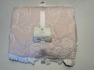 Rachel Ashwell Simply shabby chic  Cotton fabric Christmas tree skirt Pink Rare! - Picture 1 of 9