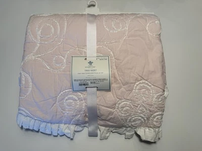 Rachel Ashwell Simply shabby chic  Cotton fabric Christmas tree skirt Pink Rare! - Image 1 of 4