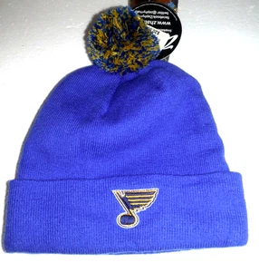 St . Louis Blues Vintage-Beanie mit Bündchen und Bommel neu mit Etikett authentisch von Zephyr - Bild 1 von 2