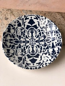 Vintage Nymolle Denmark Hans Christian Andersen Paper-Cutting Dish - Dark Blue - Picture 1 of 15