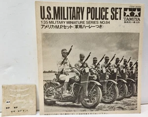 Kit Modelo Tamiya Calcomanía Instrucciones de Montaje Ejército de Estados Unidos Policía Militar HD WWII - Imagen 1 de 2