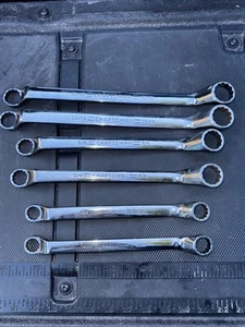 (6)pc Sears Craftsman USA Nos Ugly Double Offset Full Polish Wrench Set 44320 - Picture 1 of 24