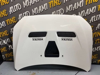 2008-2015 Mitsubishi Lancer Evolution GSR Hood Assembly White - Image 1 of 4