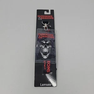 Dungeons and Dragons RPG Logos Lanyard NEW Black & Red - Picture 1 of 11