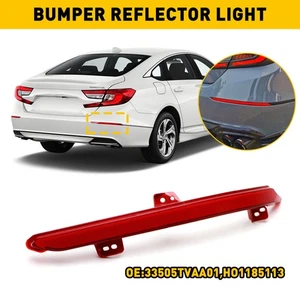 Red New Rear Reflector Bumper Light Marker For 2018-2022 Honda Accord Right Side - Picture 1 of 16