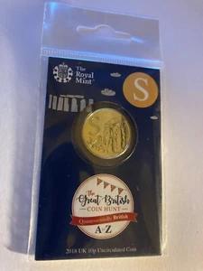 2018 S STONEHENGE 10p A - Z Alphabet LETTER UNCIRCULATED CARDED SEALED RARE MINT - Picture 1 of 1