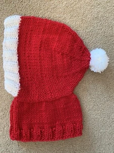 Hand Knitted ‘Santa’ Greyhound Hat - Picture 1 of 5