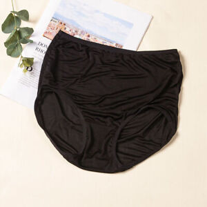 3pcs/lot Mulberry Silk Underwear Women's Briefs Plus Size Real Silk Lady Panties