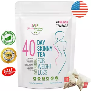 Natural 40 Days Herbal Skinny Tea, Detox,Weight Loss,No Laxative&Caffeine - Picture 1 of 7