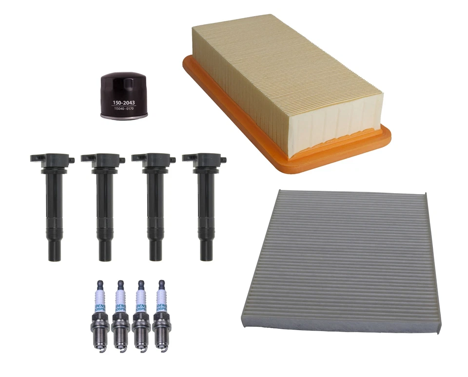 Kit de afinación de 4 bujías de 4 bobinas de encendido Denso Filtros para Kia Rio Rio5 1.6 L4 Foto 1 de 1
