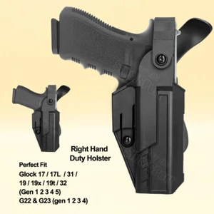 L3 Police Duty Holster Fit Glock 19/17/23/32/31 22 gen1-5 Glock 32 gen4 G17 gen3 - Picture 1 of 7