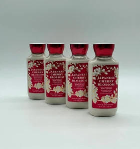 Bath & Body Works JAPANESE CHERRY BLOSSOM 24 Hour Body Lotion Set of 4 - Picture 1 of 2