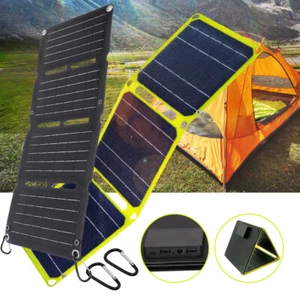 60W ETFE Foldable Solar Panel Portable Solar Charger for RV Camping Home Hiking - Picture 1 of 33
