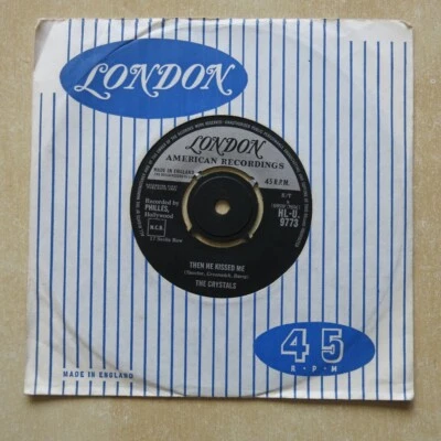 THE CRYSTALS Then He Kissed Me / Brother Julius UK 7" London HLI 9773 Ex - Image 1 of 2