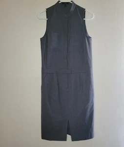 J.Crew Wollkleid Midi Etui Damen Gr. 0 grau Karriere 100% klassisch Büro - Bild 1 von 10
